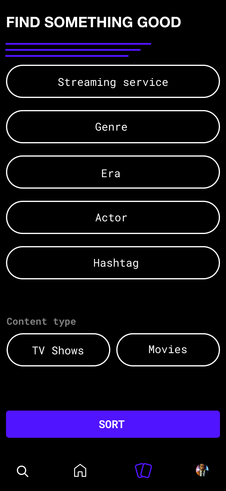Roughtake — app screen